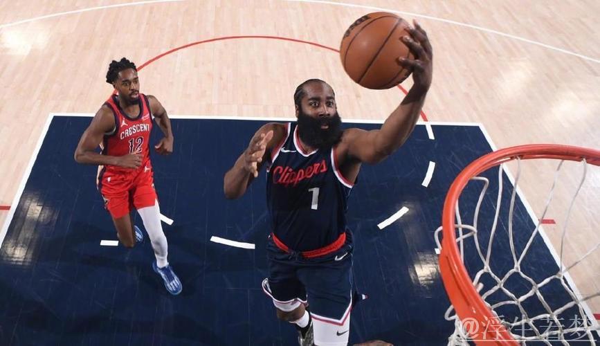 哈登斩获21+10 快船轻松击败鹈鹕